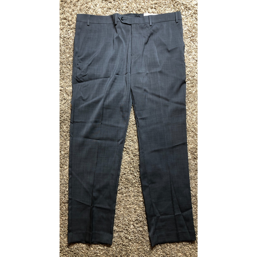 Michael Kors Meyers Gray Dress Pants Men’s Sz 38x30 flat front Straight Leg